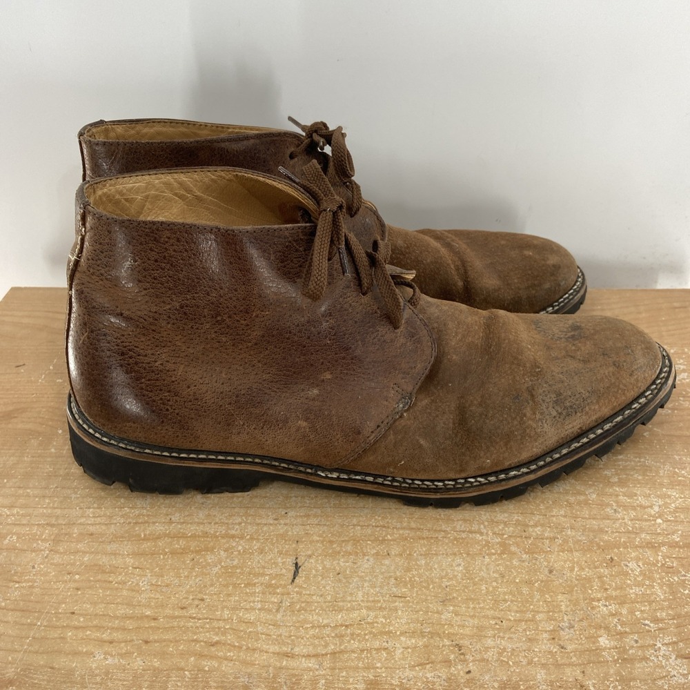 Martin Dingman Country Wear Handmade Leather Brown Chukka Boots Men's 11 M
